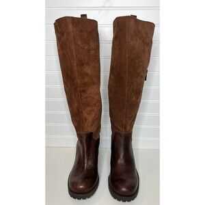 Lucky Brand Brown Leather Boots Fall Riding NOGALES Women’s Sz 8.5 M